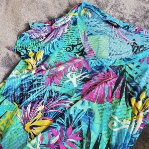 Tropical Print Top